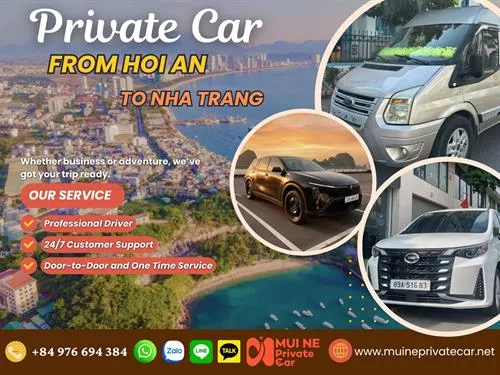 Private Car from Hoi An to Nha Trang